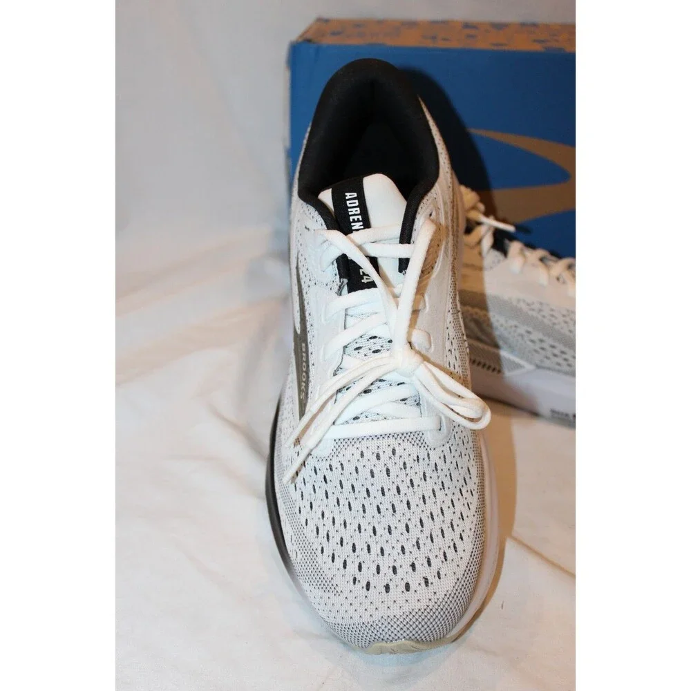 Brooks Adrenaline GTS 24 Men's Running Athletic Sneakers WHITE BLACK sz 8.5